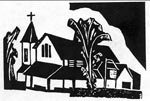 church woodcut
